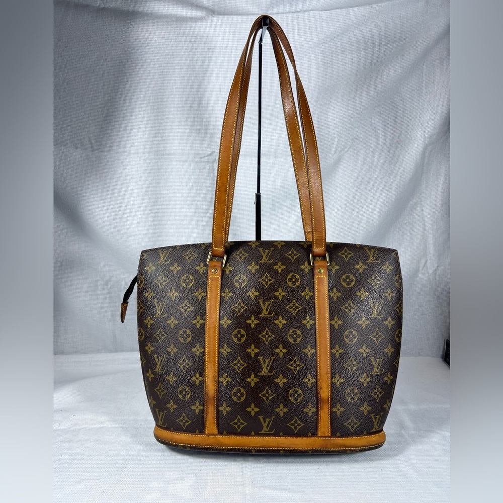 3001: Louis Vuitton Babylone Monogram Canvas Leather Tote Bag Shoulder Bag GM - Picture 1 of 14